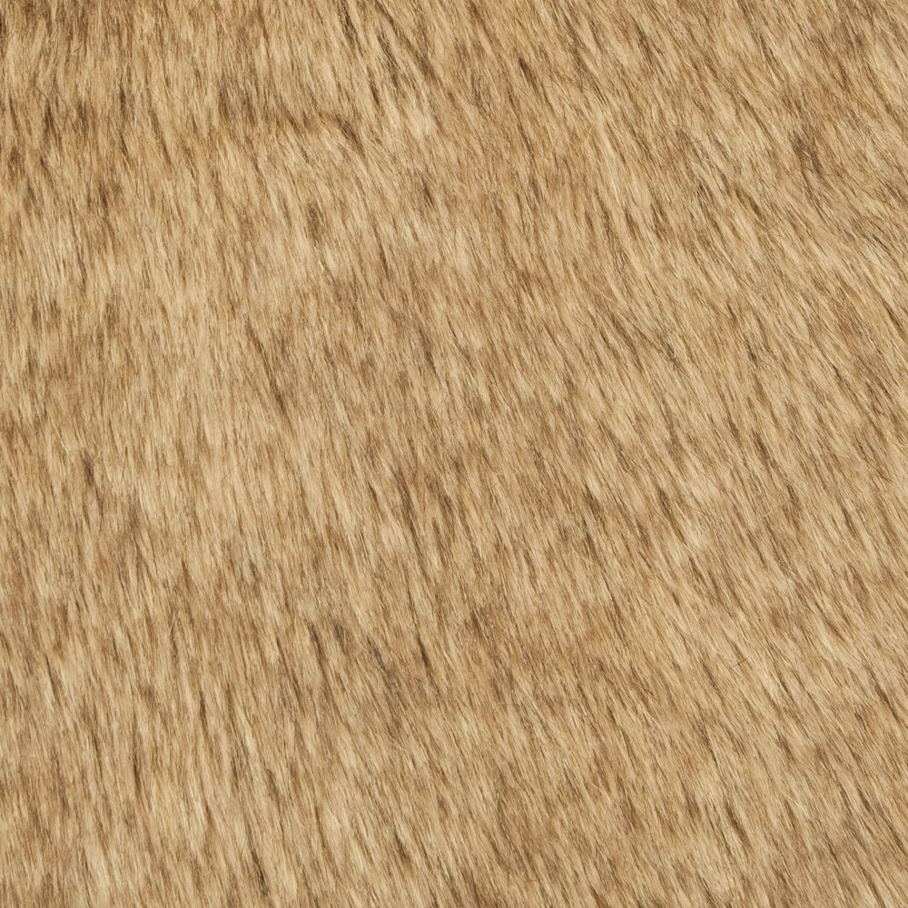 Close-up of a brown faux fur texture