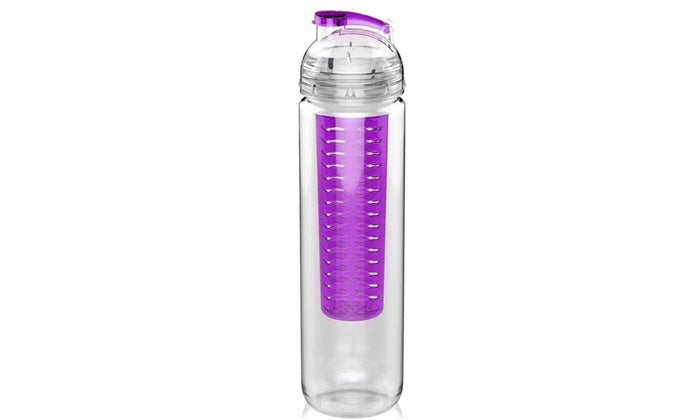 Fruitcola Dome Fruit Infuser Water Bottle (27 oz) Purple