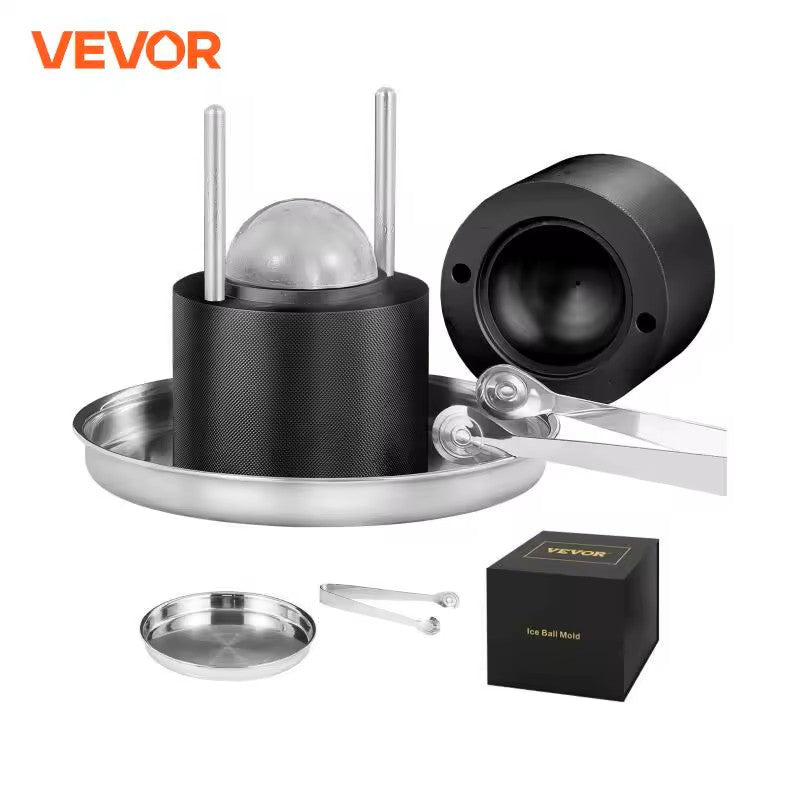 VEVOR Sphere Ice Press Kit 2.4" with Tong and Drip Tray