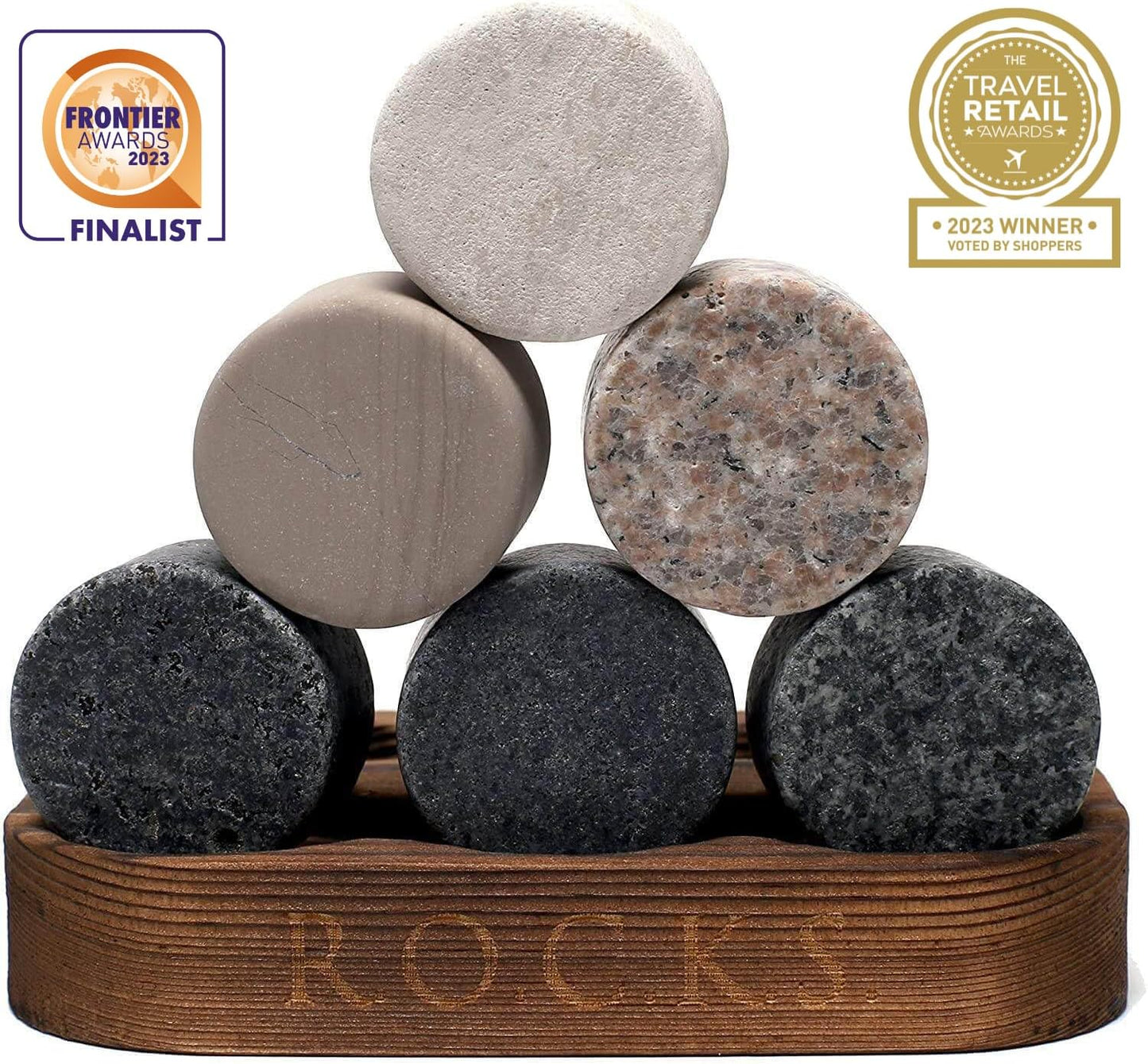 Rocks - The Gentleman's Set - with Cigar Cutter & Ashtray