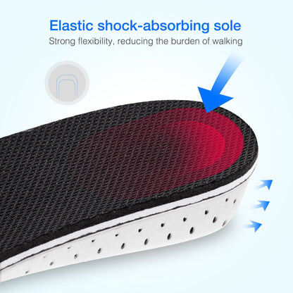 Men and Women Invisible Height Increase Insoles - Heel Lift Shoe Inserts (1 Pair / 2 Pcs)