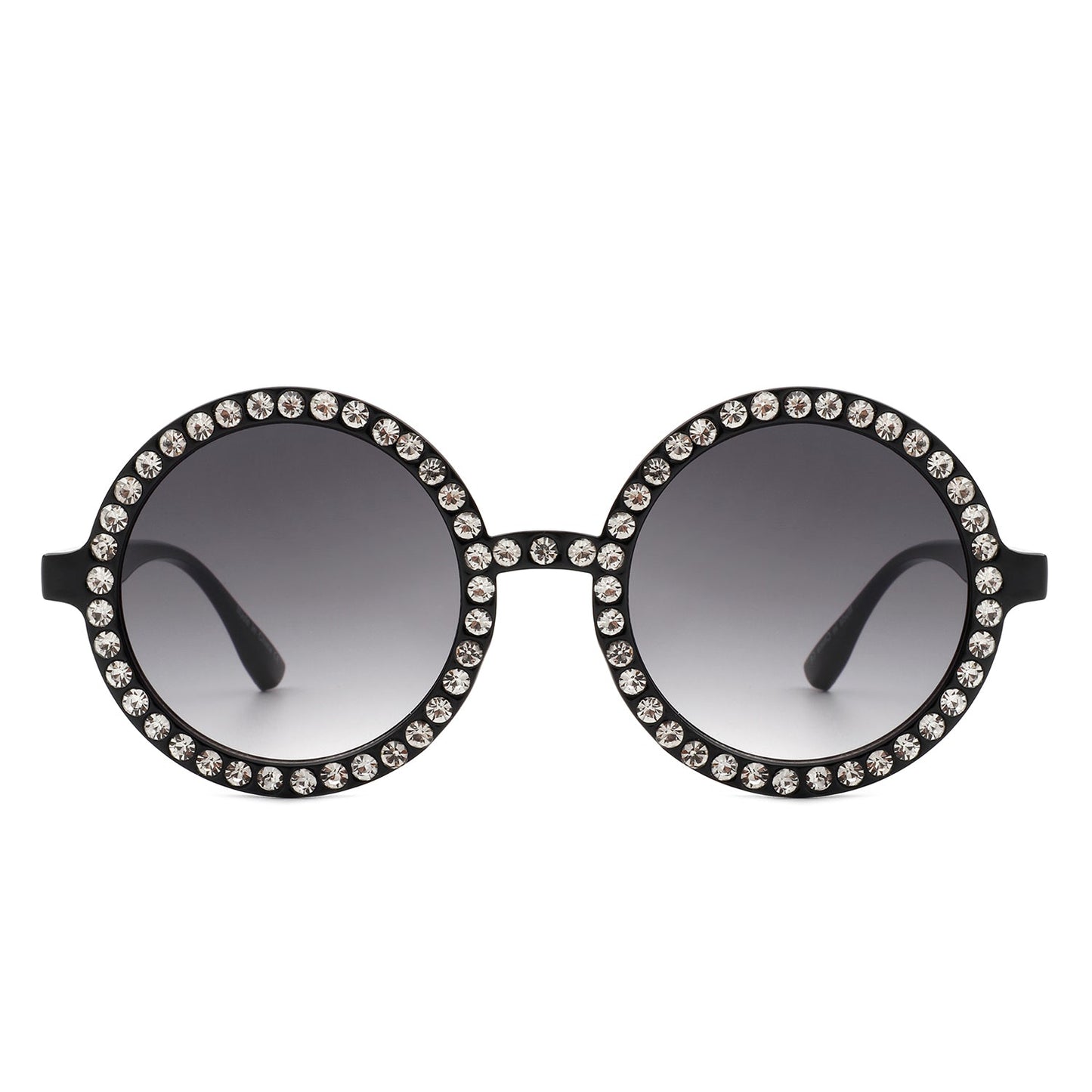 Sunglasses with decorative frame on a white background