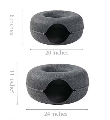 Felt Tunnel Cat Nest: Detachable, Washable, All-Season Bed