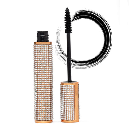 Dr. Liia Mascara with rhinestone-covered casing on a white background