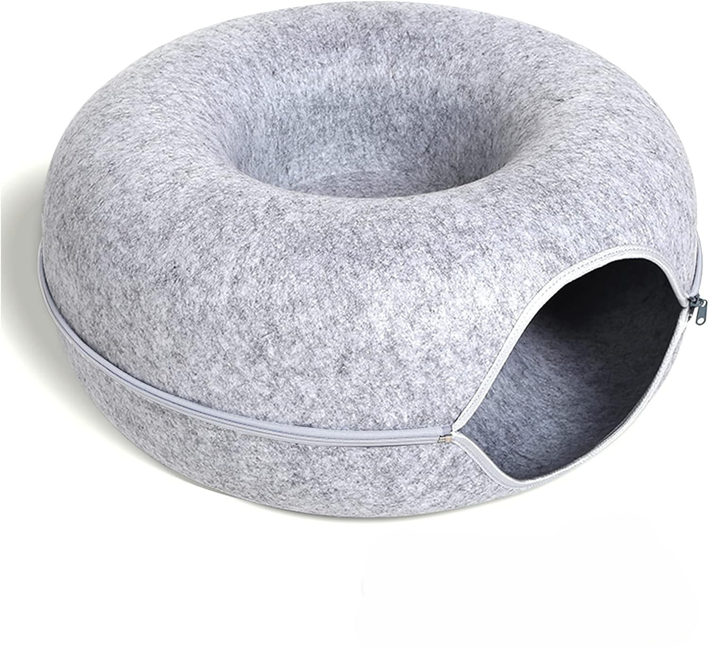 Felt Tunnel Cat Nest: Detachable, Washable, All-Season Bed