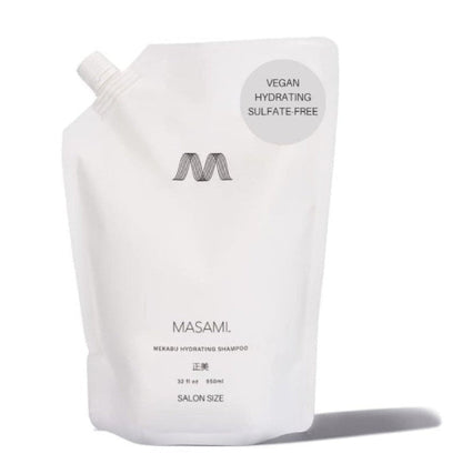 White shampoo pouch with 'MASAML' branding on a white background