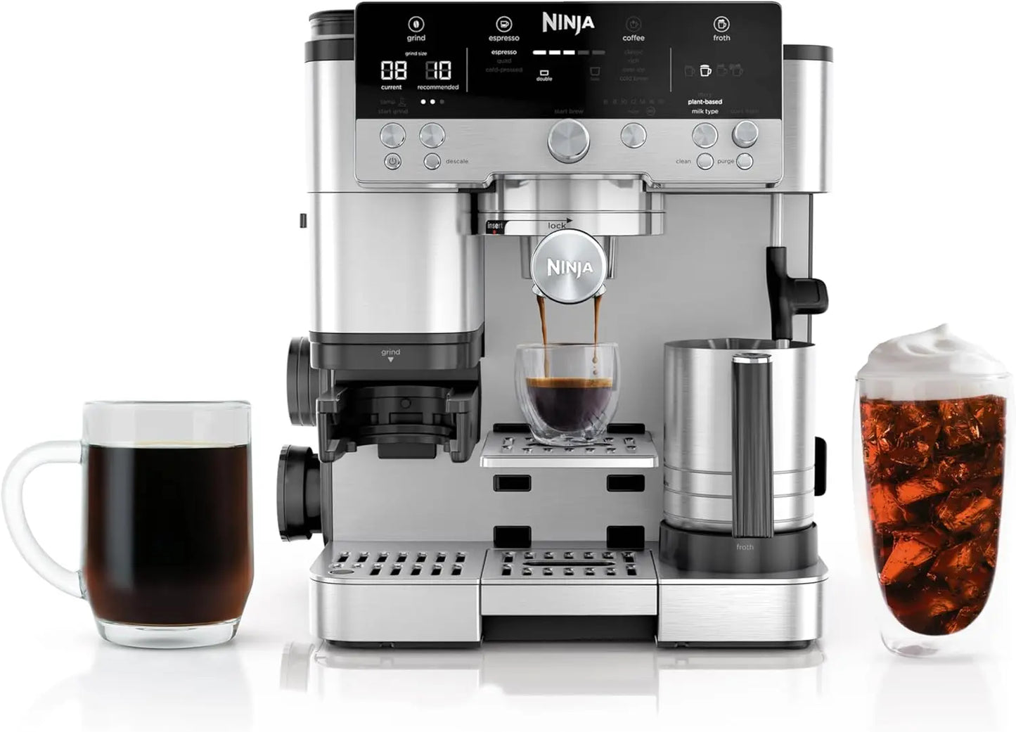 Ninja Espresso Machine & Drip Coffee Maker with Grinder & Frother