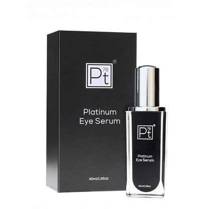 Platinum Eye Serum bottle and packaging on a white background