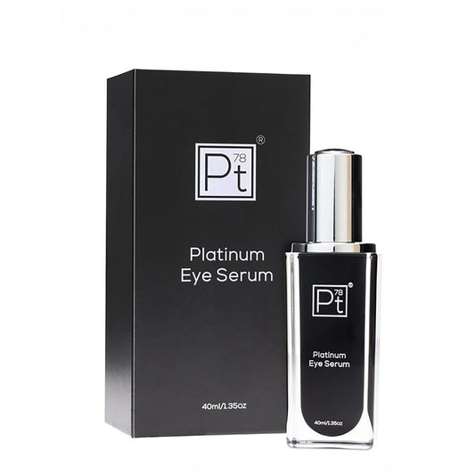 Platinum Eye Serum bottle and packaging on a white background