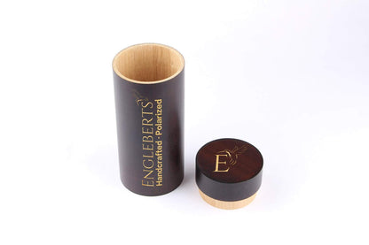 Englebert's Real Ebony and ZebraWood Sunglasses with Bamboo Case, Tea Polarized