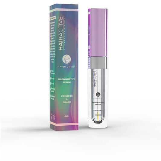 Hairactive serum bottle and packaging on a white background