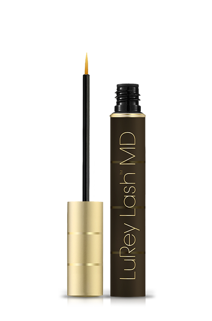 LuRey Lash MD eyelash serum with applicator on a white background