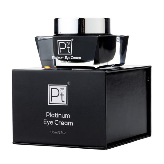 Platinum Eye Cream jar and packaging on a white background