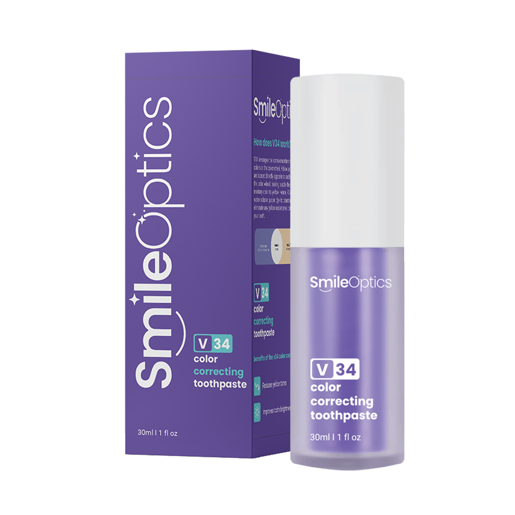 SMILE OPTICS v34 Purple Color Correcting Toothpaste