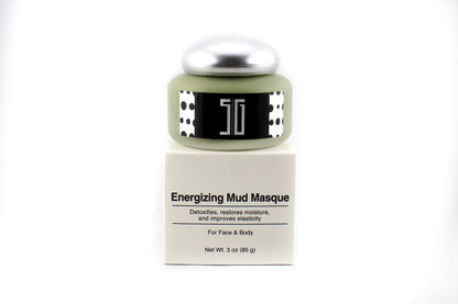 5G Energizing Mud Masque container with silver cap on a white background