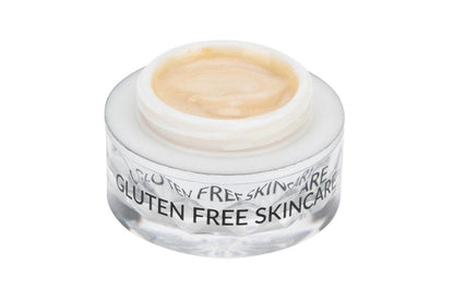 Jar of gluten-free EpiLynx skincare cream on a white background