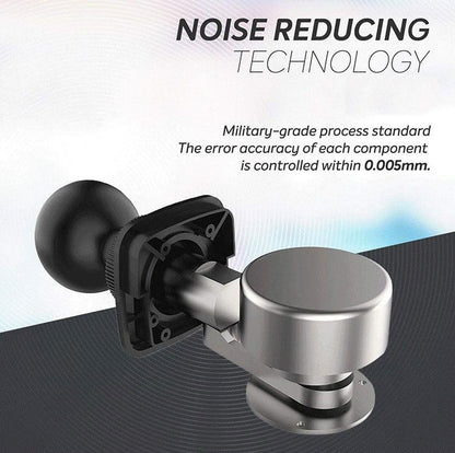 Metal device with noise reducing technology on a gradient background