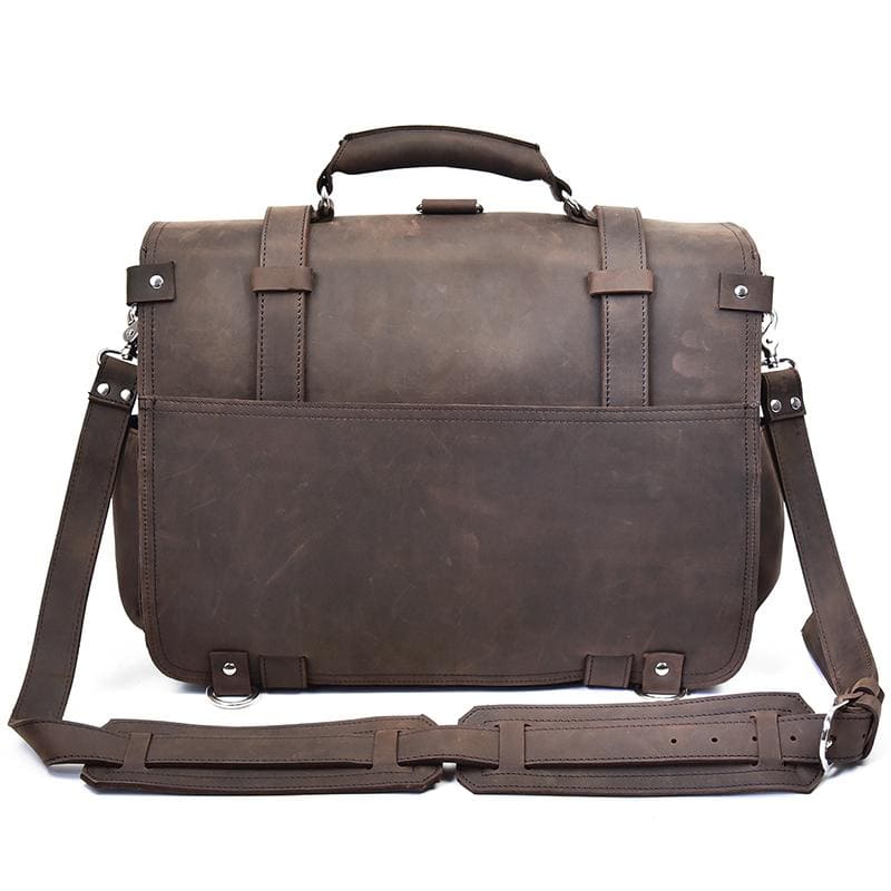 The Gustav Messenger Bag | Large Capacity Vintage Leather Messenger